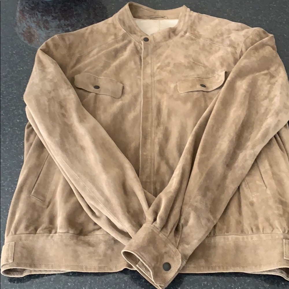 Men’s XL tan suede coat